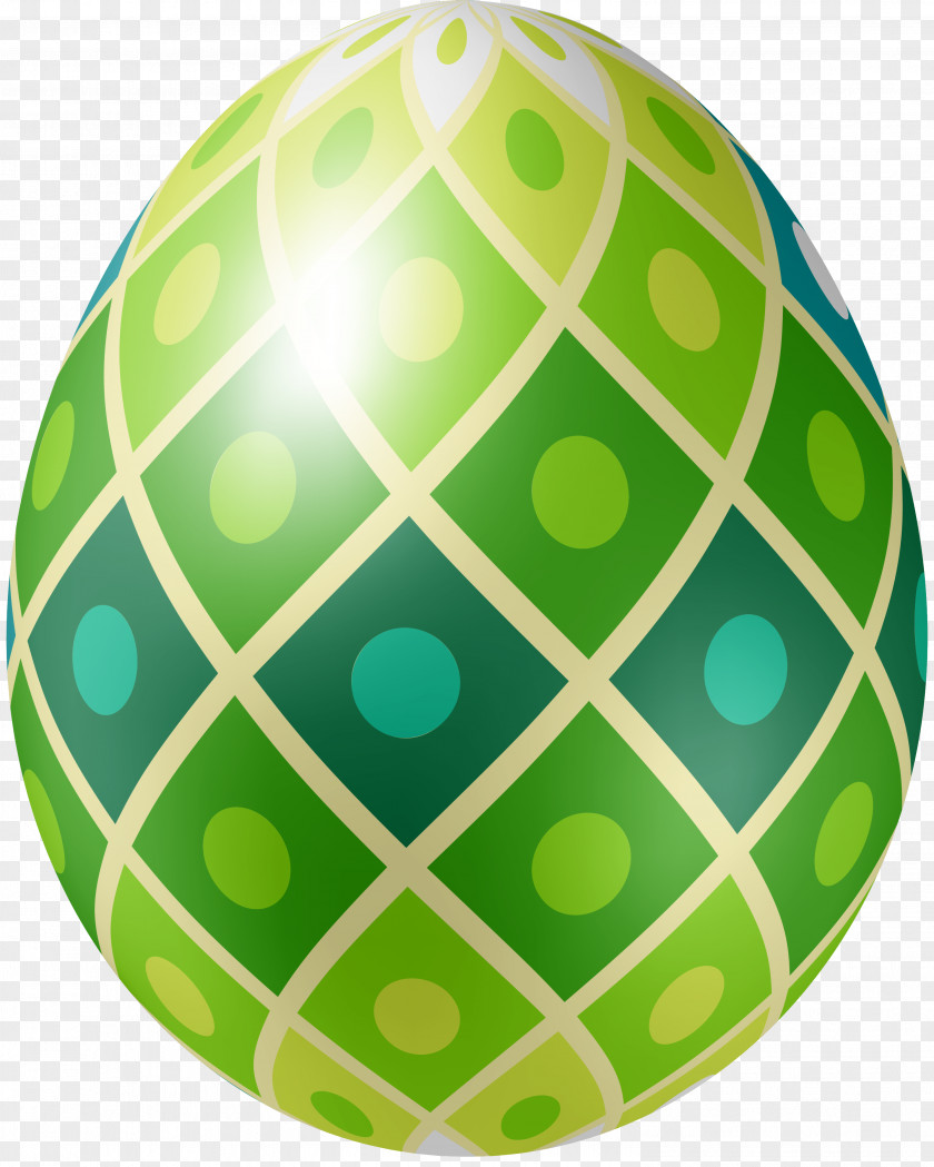 Green Dot Eggs Easter Egg Illustration PNG