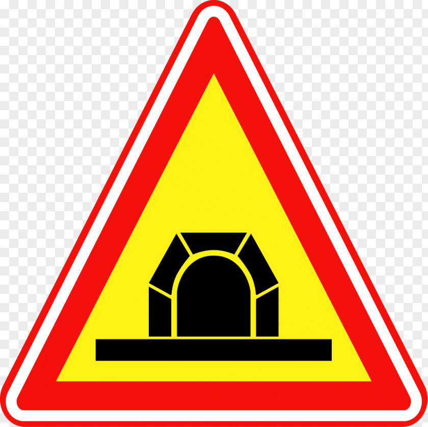 Tunnel Rail Transport Traffic Sign Warning Road Safety PNG
