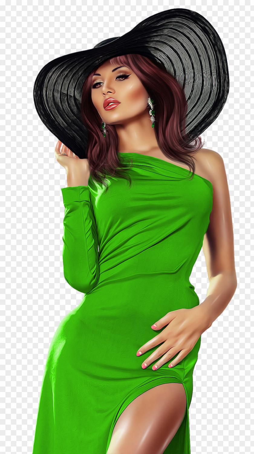 100% Drawing Fashion Art Model PNG