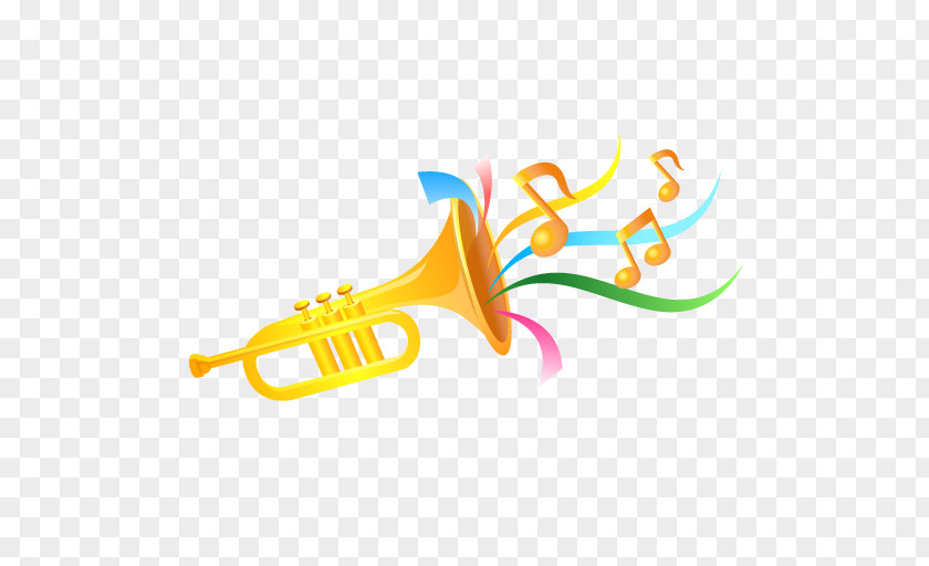 Carnival Transparent Trumpet Musical Instrument ICO Icon PNG