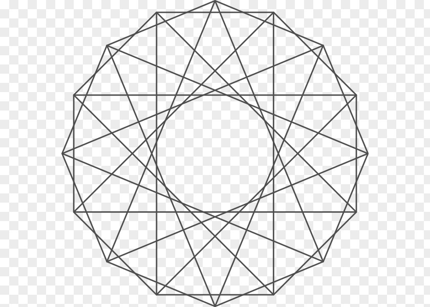 Dordy Graph Theory Edge Foster Heptadecagon Polygon PNG