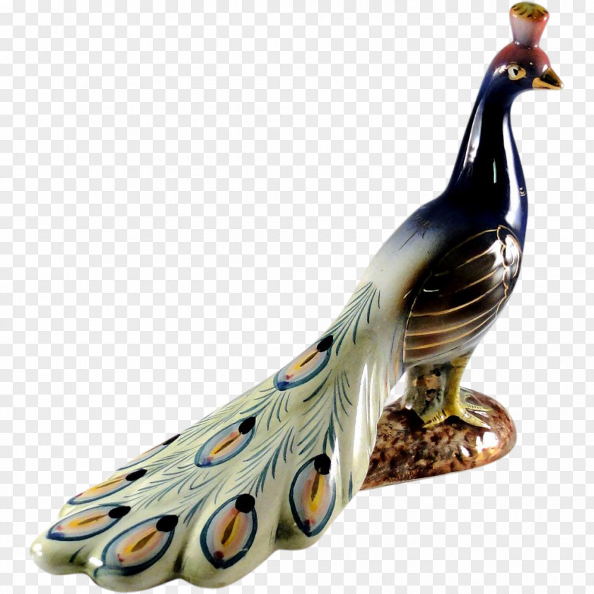 Peacok Figurine Porcelain Ceramic Peafowl PNG