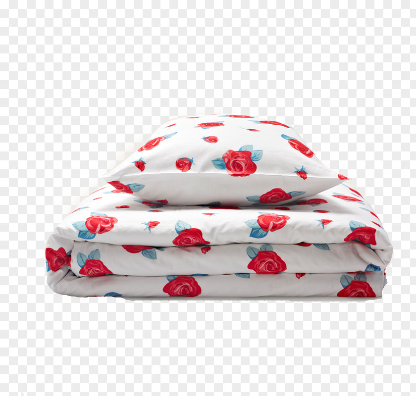 Rose Quilt Pillow Bed Blanket PNG