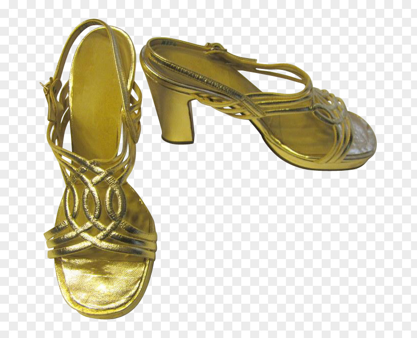 Sandal High-heeled Shoe 1970s Stiletto Heel PNG
