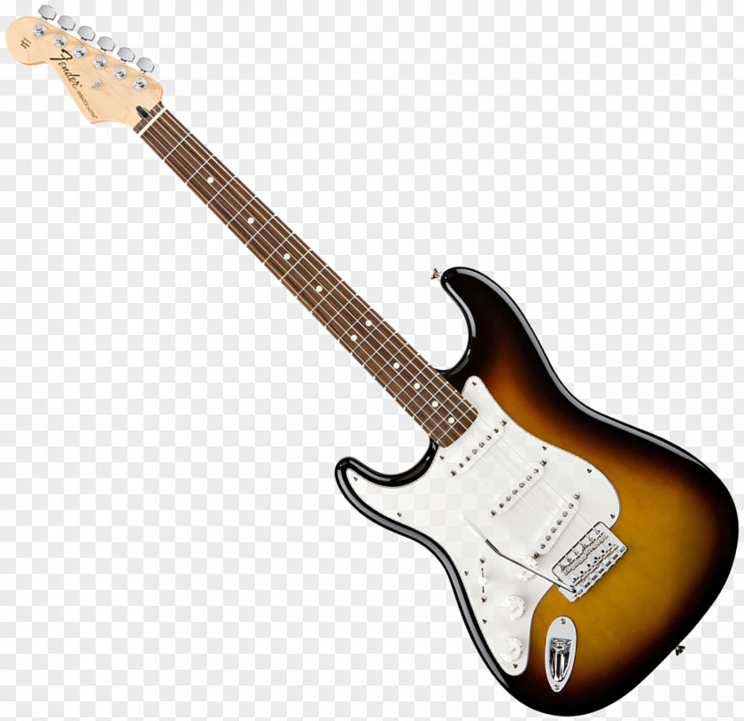 Sunburst Fender Stratocaster Contemporary Japan Squier Standard PNG