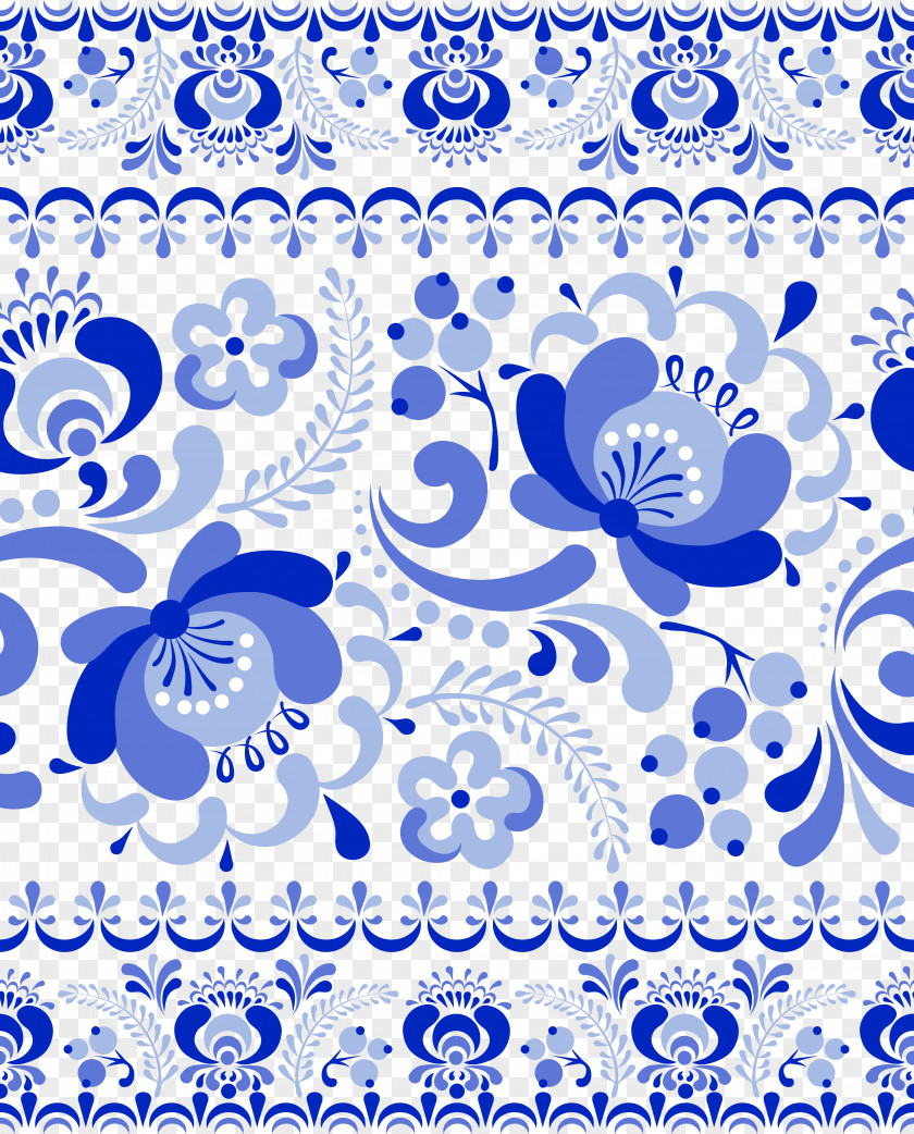 Chinese Pattern Blue And White Pottery Gzhel China PNG