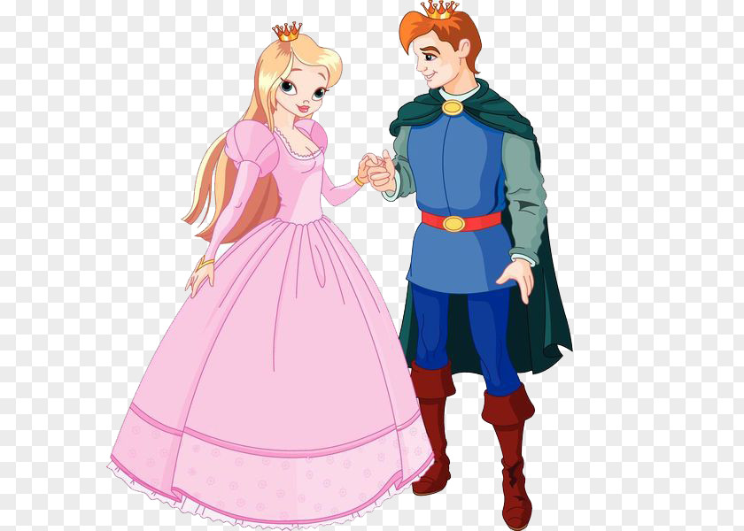The Prince And Princess Are Holding Hands Royalty-free Clip Art PNG