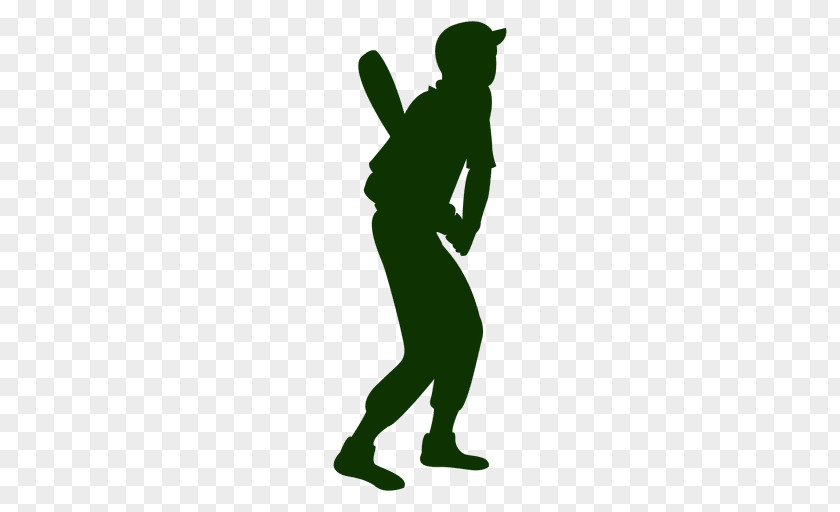 Baseball Batting Batter Silhouette Home Run PNG