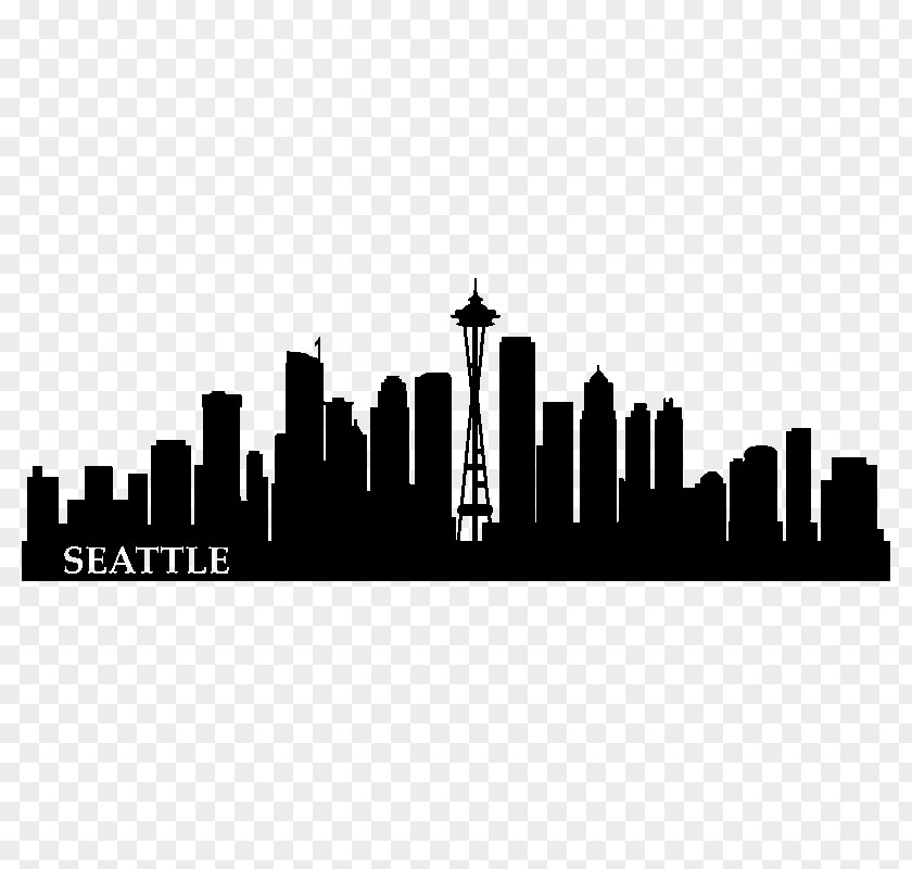 Cityscape Downtown Seattle Wall Decal Skyline New York City PNG