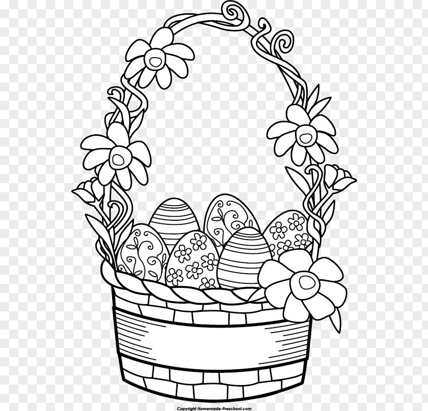 Easter Basket Drawing Bunny PNG