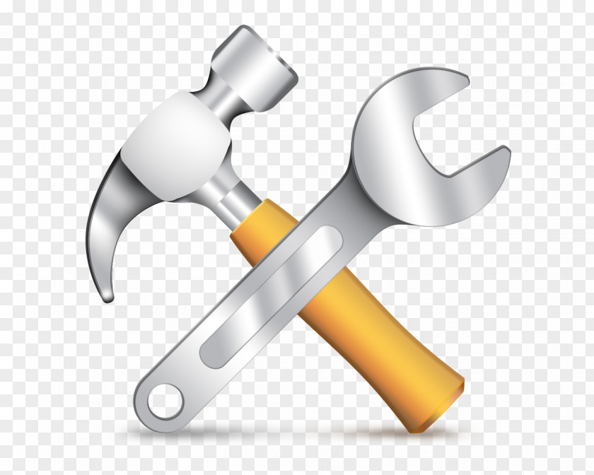 Metal Nail Spanners Hammer Tool Clip Art PNG