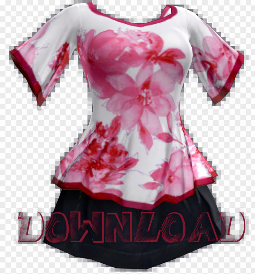 Mmd Blouse Sleeve Clothing Dress Shirt PNG