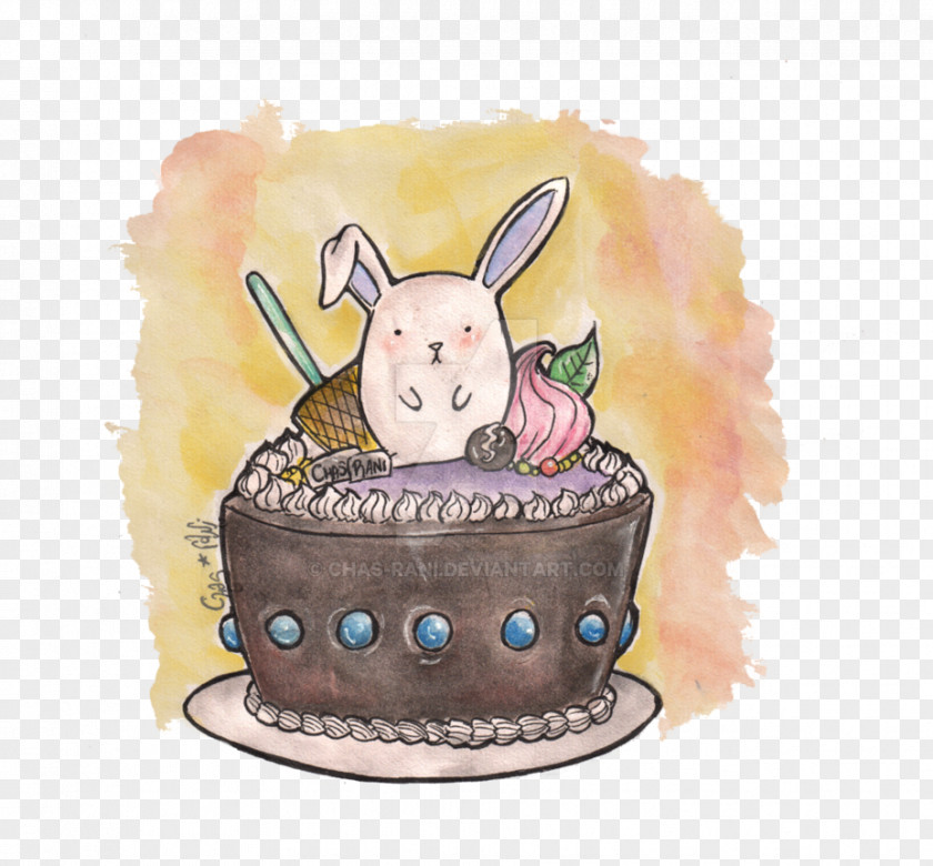 Rabbits Eat Moon Cakes Torte Princess Cake Chocolate Birthday PNG