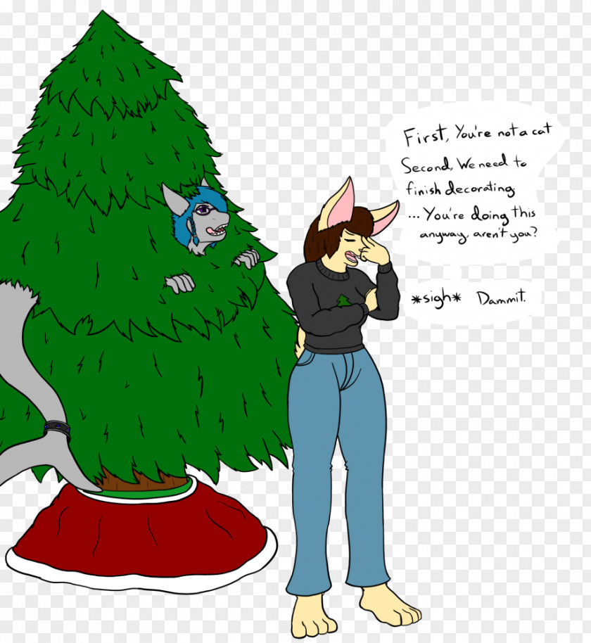 Christmas Tree Illustration Vertebrate Clip Art PNG