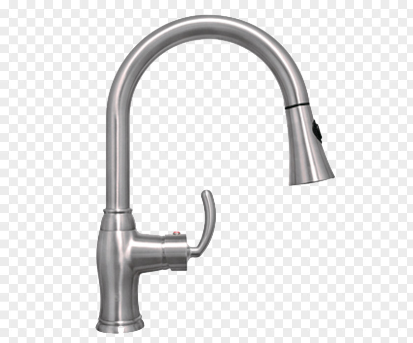 Kitchen Tap Bateria Wodociągowa Brushed Metal Sink PNG