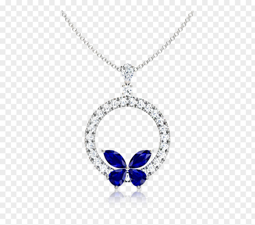 Necklace Sapphire Diamond Jewellery Locket PNG