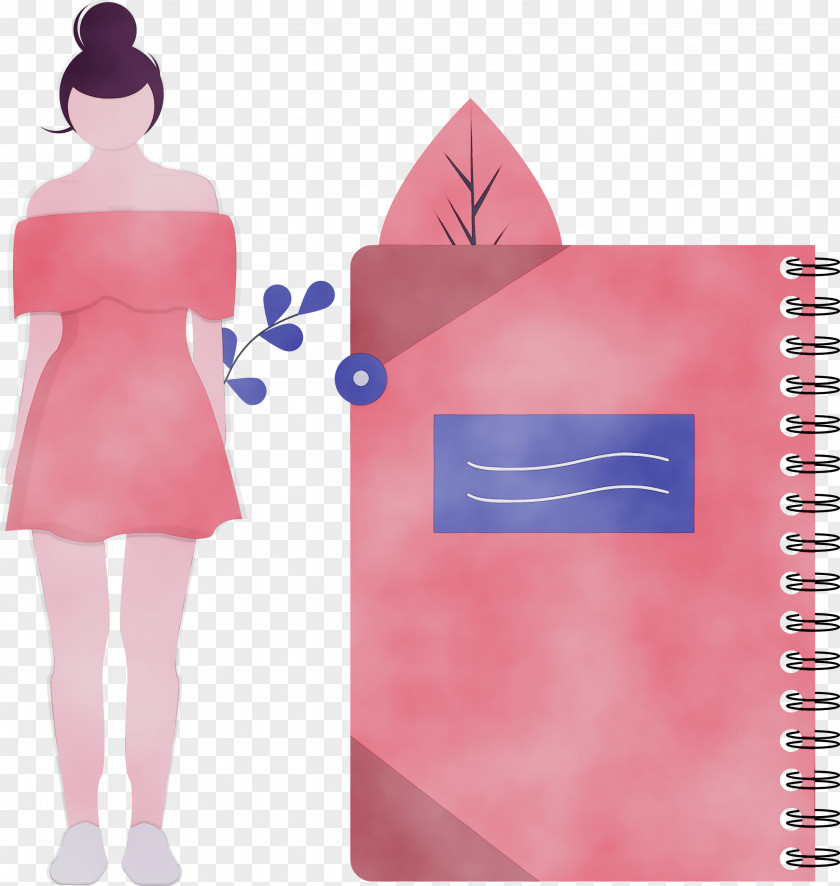 Pink Paper Product Magenta Notebook PNG