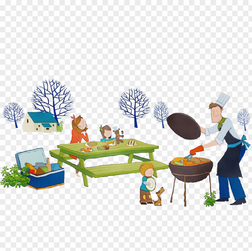 Table Cartoon Furniture Playset Sharing PNG