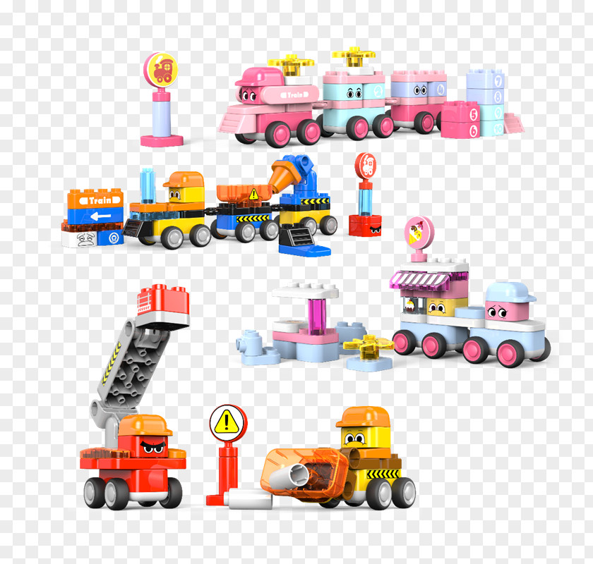 Elf Train Ice Cream Van Toy Block LEGO PNG