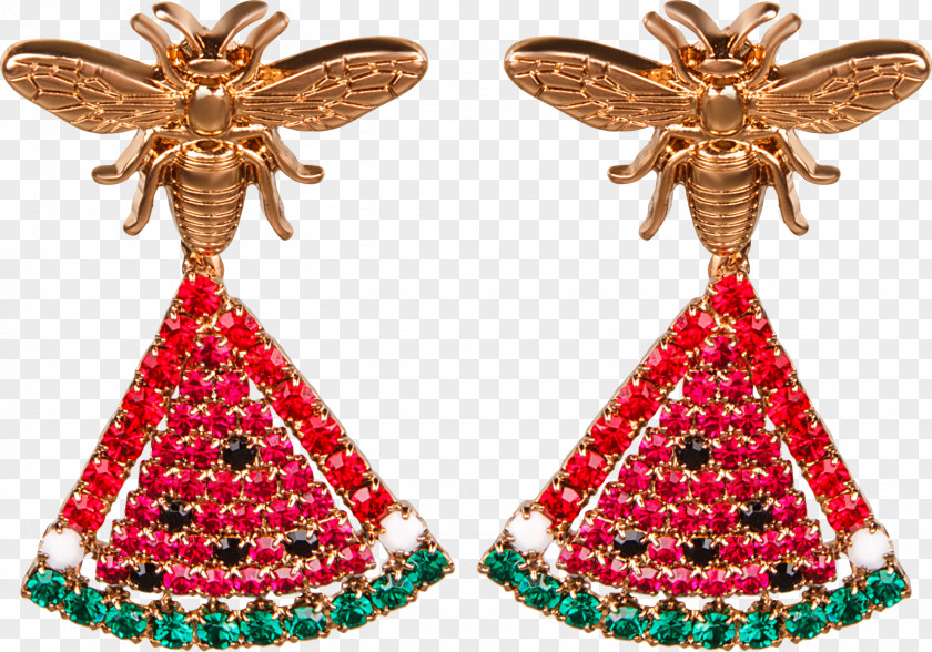 Jewellery Earring Christmas Ornament Tree Bee PNG