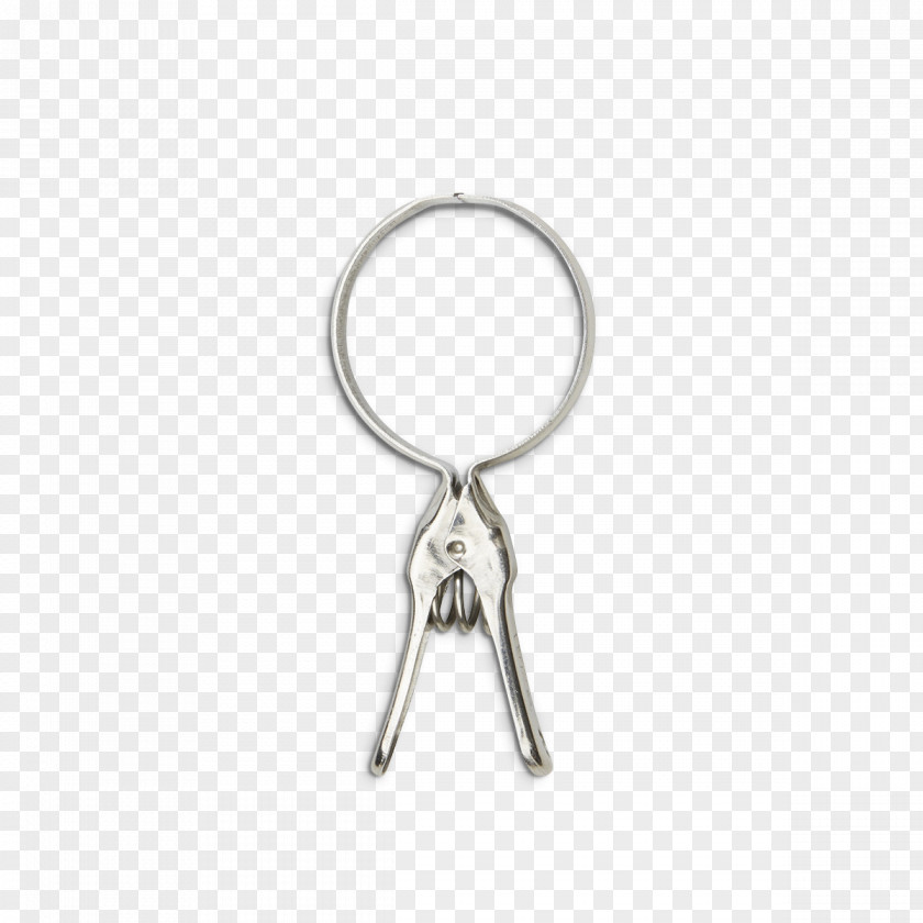 Napkin Clothing Accessories Key Chains Silver PNG