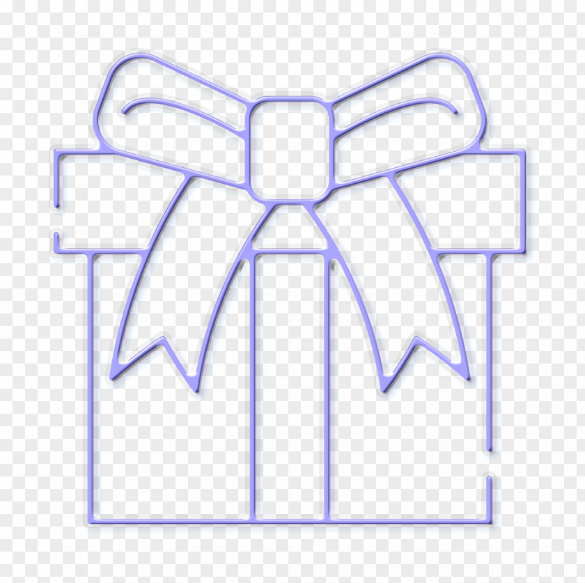 Electric Blue Giftbox Icon Gift Thanksgiving PNG