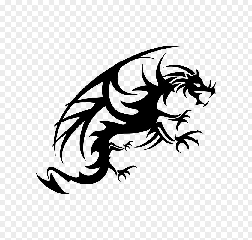 Line Art Tail Dragon Drawing PNG