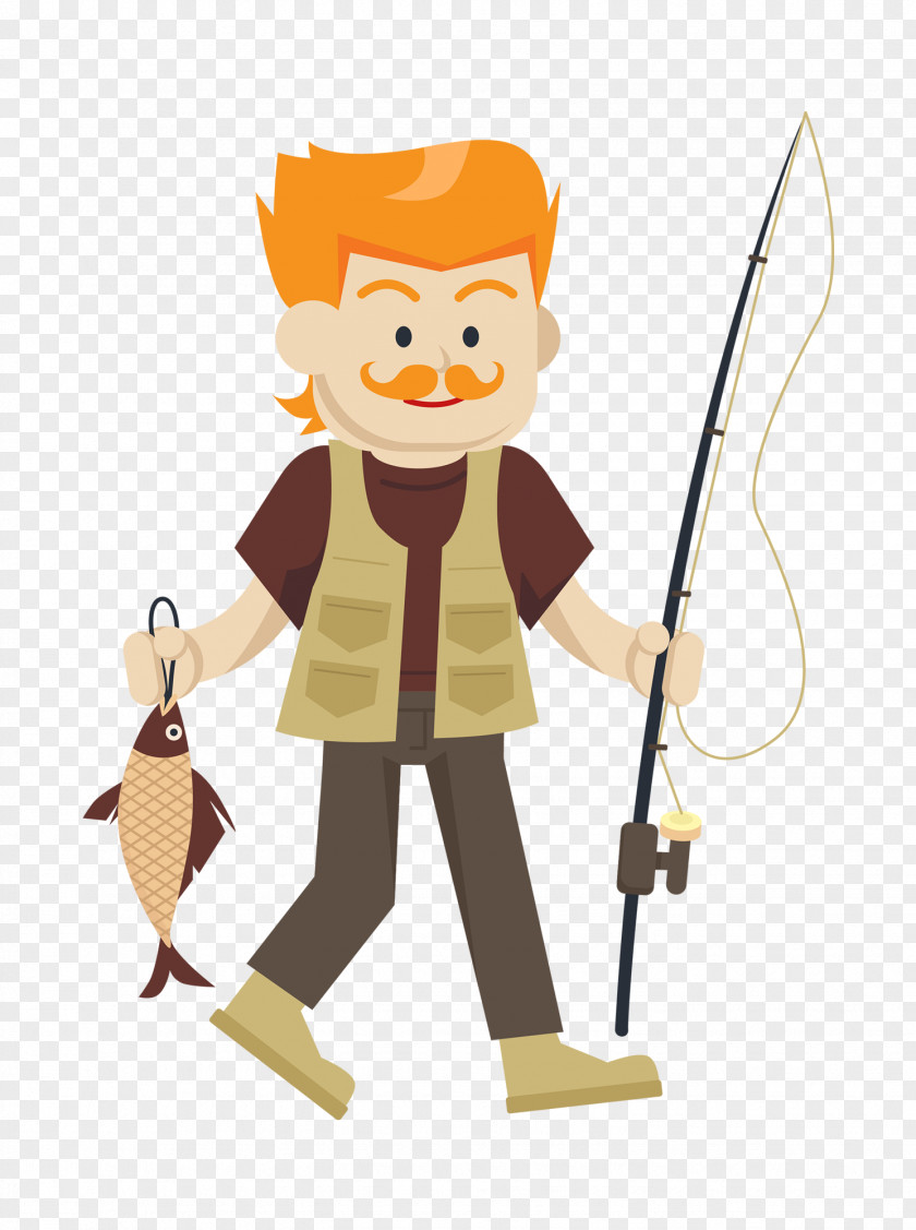 Males Angling Fishing Nets Vector Graphics Clip Art PNG