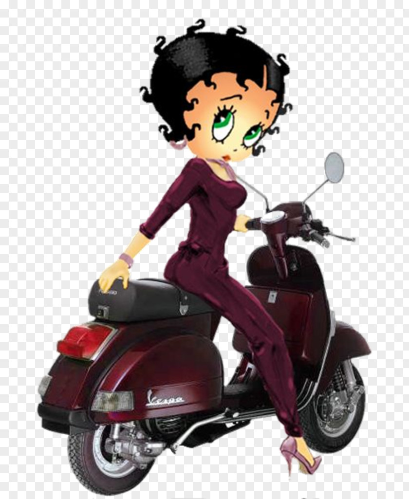 Motorcycle Vespa Betty Boop Drawing Scooter PNG