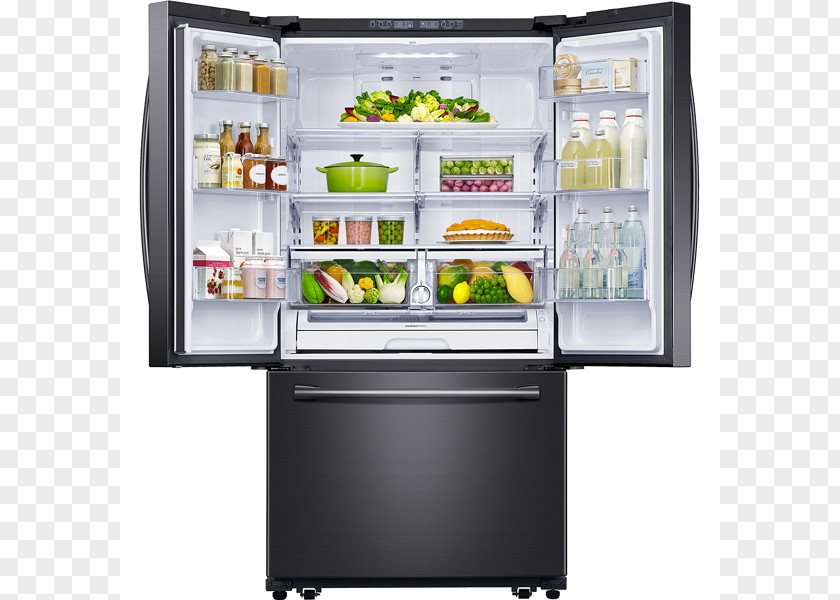Refrigerator Samsung RF261BEAE 25.5 Cu. Ft. French-Door RF260BEAE PNG