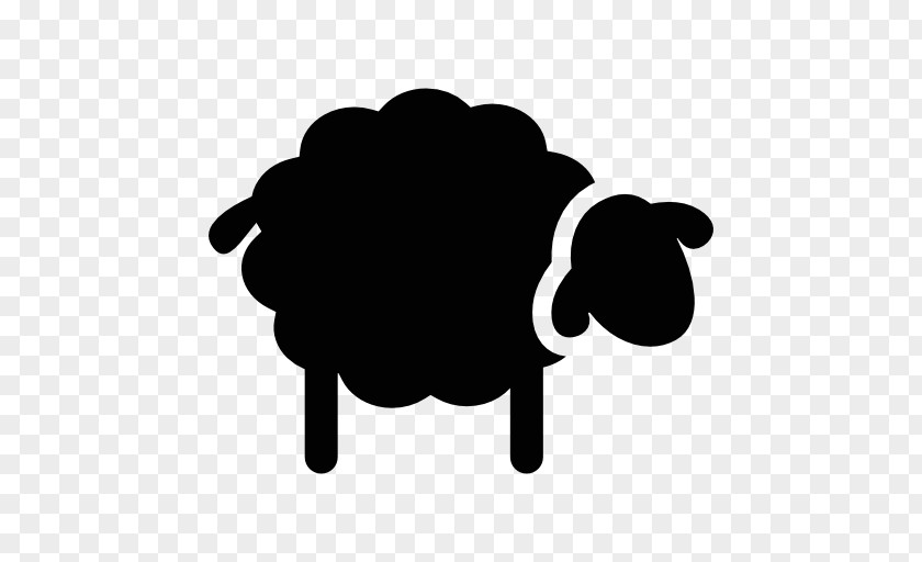 Silhouette Dorset Horn Black Sheep PNG