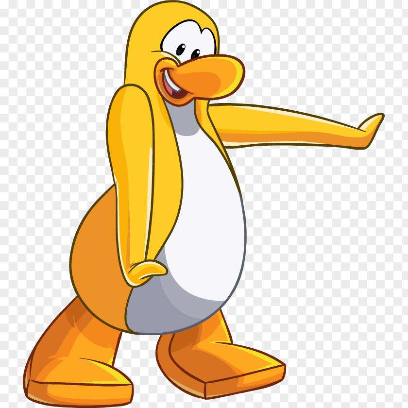 Yellow Dancer Club Penguin Bird Razorbills Clothing PNG