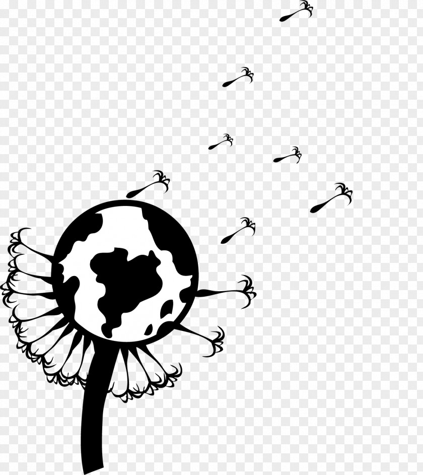 Creative Flying Dandelion Graphic Design Creativity Designer PNG