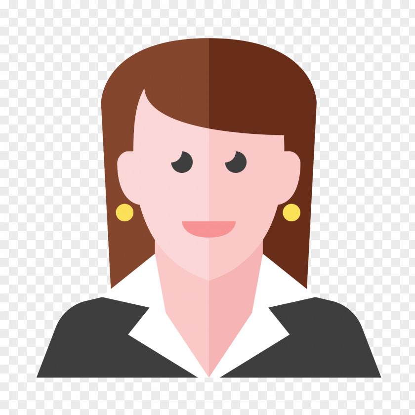 Flattened Ladies Job Iconfinder Icon PNG