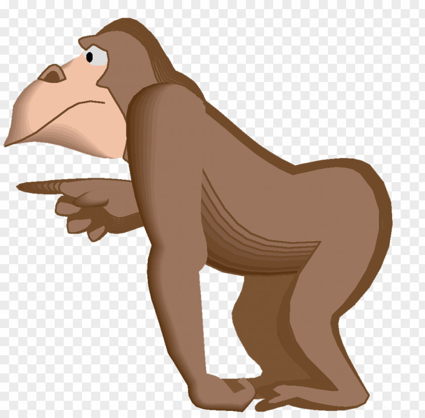 Gramophone Gorilla Primate Monkey Animal Clip Art PNG
