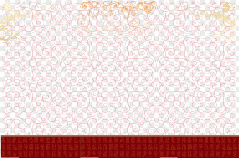 Happy New Year Border Background Placemat Pattern PNG