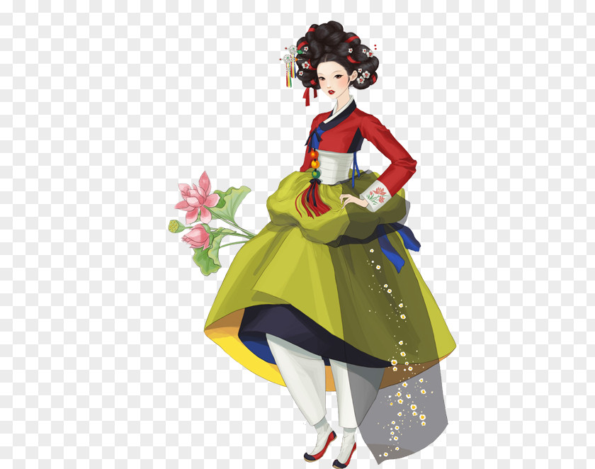 Style Toy Korea Costume Design PNG
