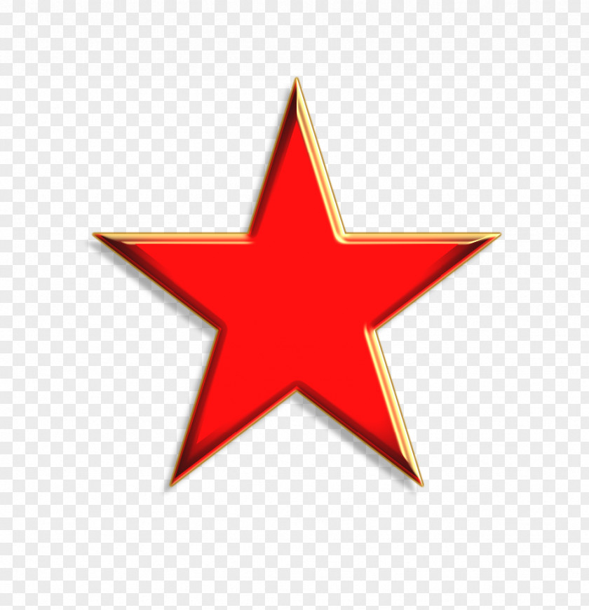 Tube Red Star Clip Art PNG