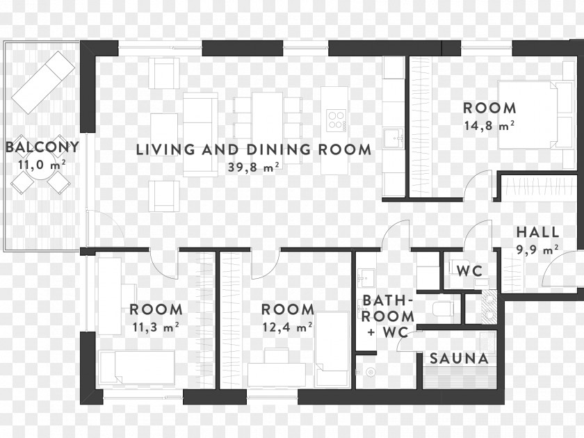 Apartment Floor Plan Blueprint Interior Design Services PNG