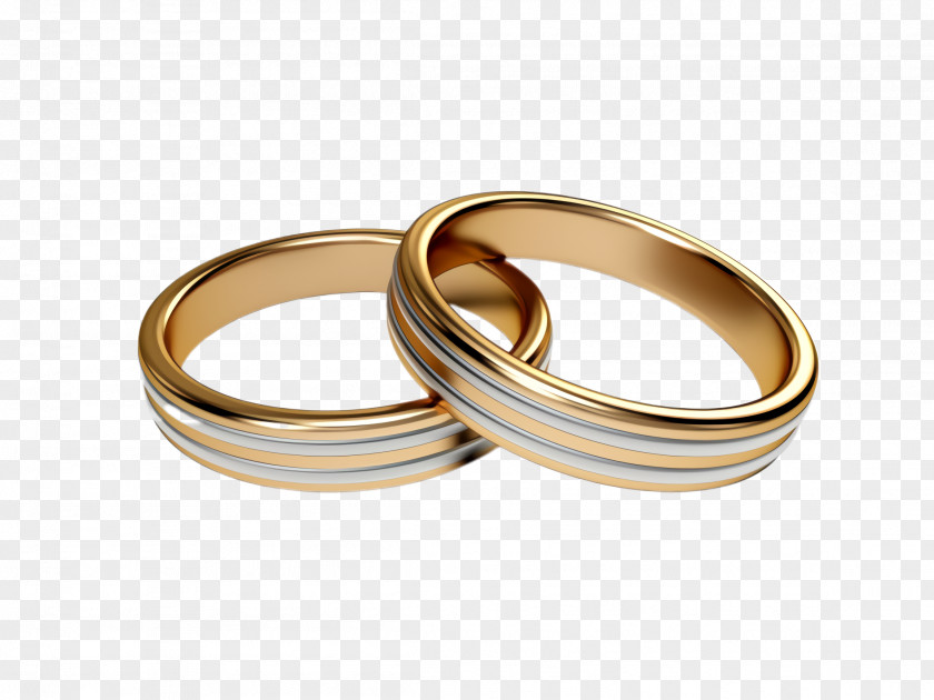 Gold Engagement Ring Wedding PNG