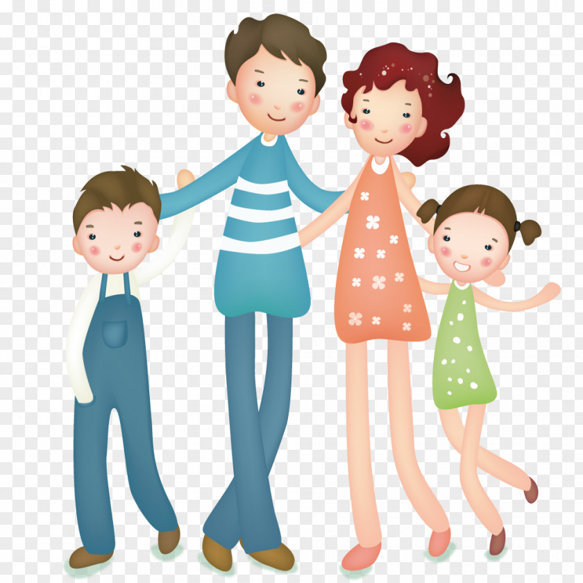 Happy Family Cartoon Child Illustration PNG