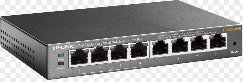 Switch Power Over Ethernet TP-Link Network Gigabit Port PNG