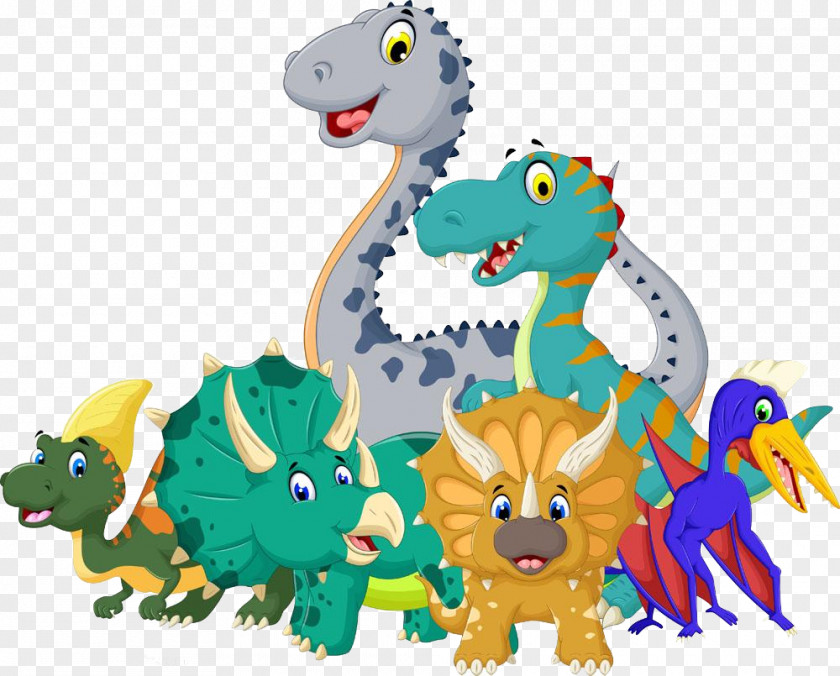 Cartoon Dinosaurs Jurassic Dinosaur Royalty-free PNG