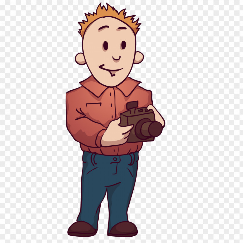 Cute Photographer Illustration PNG