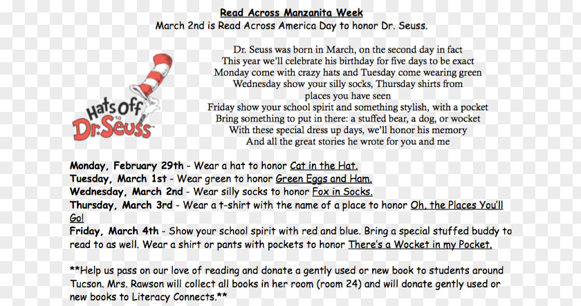 Read Across America Day 2013 Document Line Brand Special Olympics Area M Dr. Seuss PNG