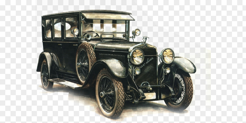 Retro Vintage Car U0160koda Auto Hispano-Suiza H6 Favorit Praga PNG