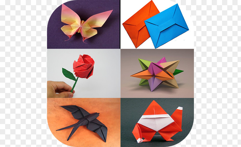 Design Origami Paper PNG