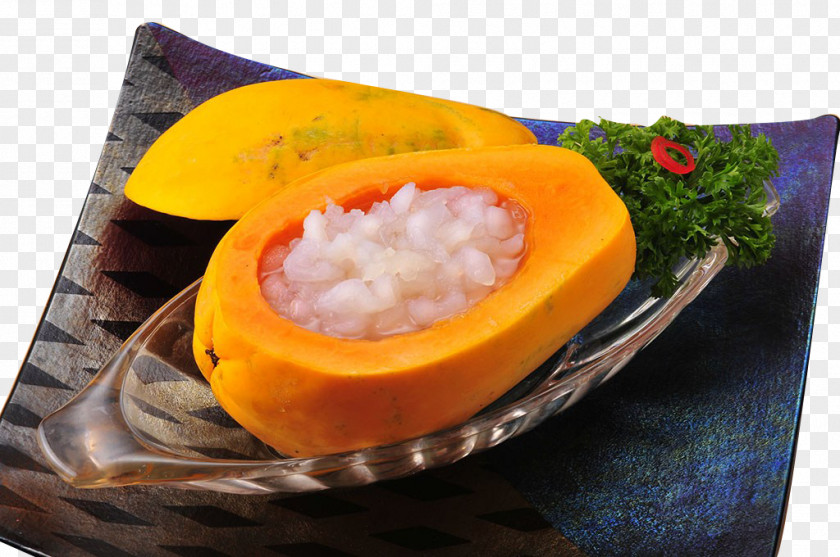 Papaya Frozen Vegetarian Cuisine Stuffing Tong Sui Fruit Dessert PNG