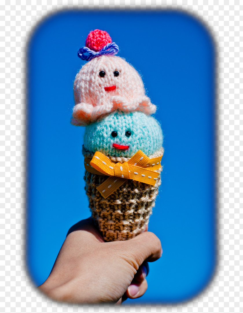 Realistic Milk Ice Cream Cones Finger PNG