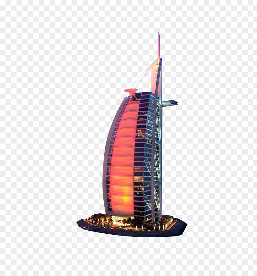 The World Famous Burj Al Arab Hotel Building PNG